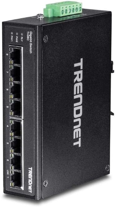 5-Port Hardened Industrial Gigabit DIN-Rail Network Switch H651701
