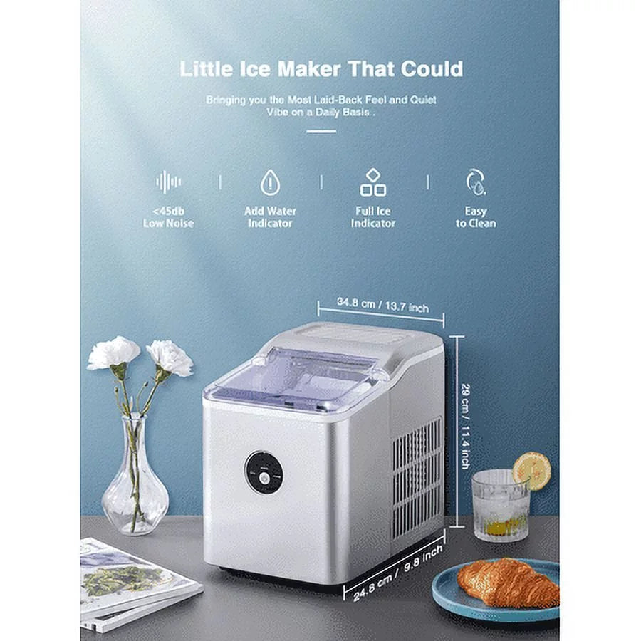 Countertop Ice Maker 28 lbs 2L with Scoop and Basket D79041