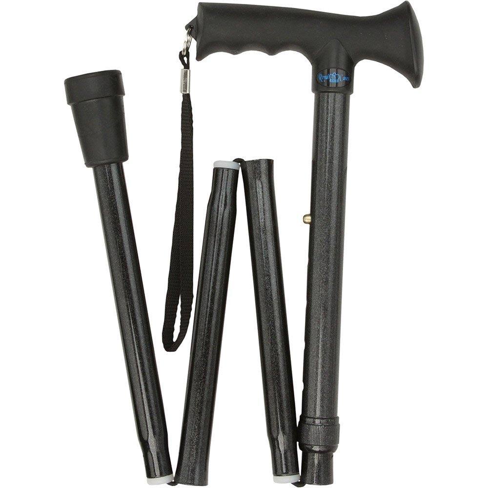 Black Adjustable Folding Walking Cane R748
