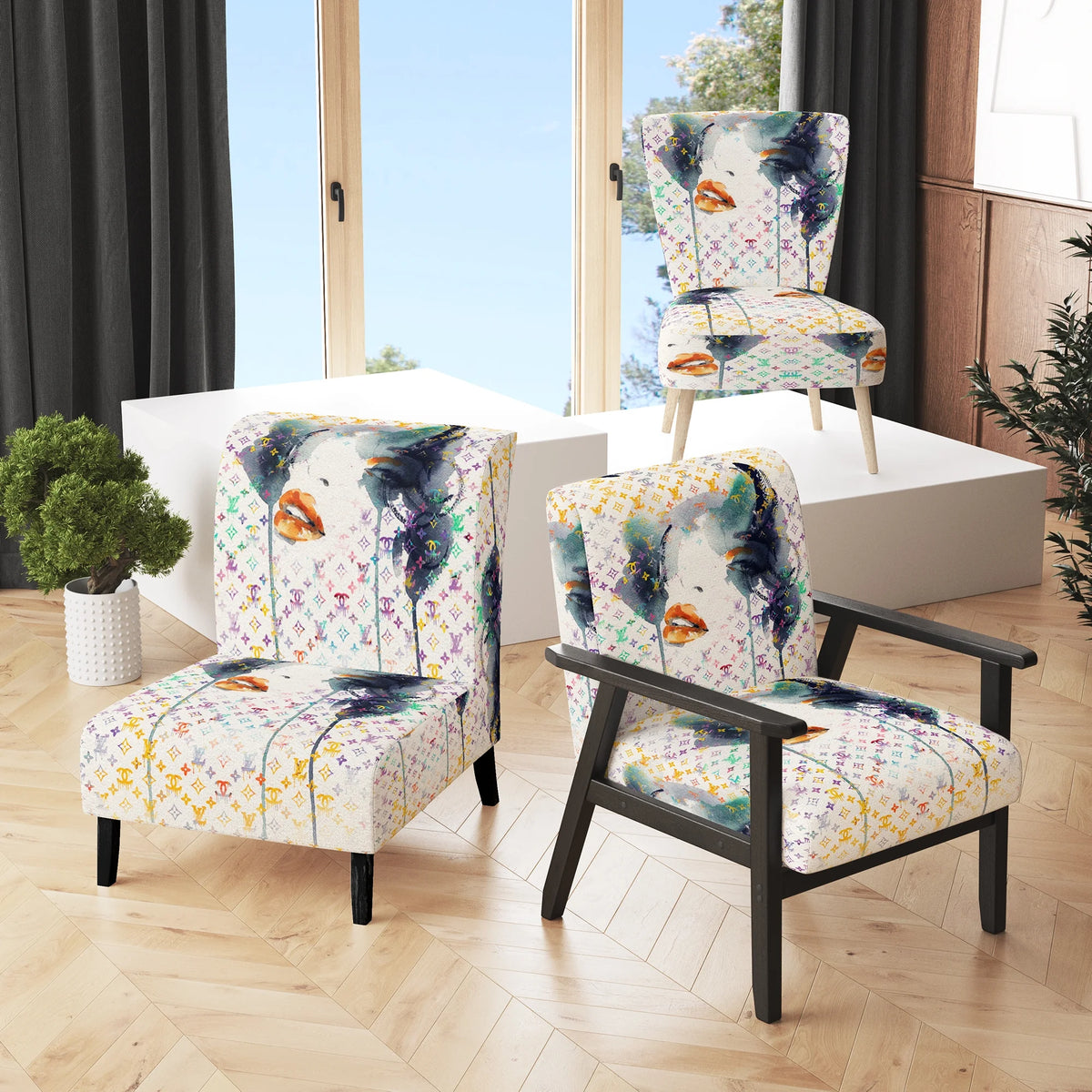 Upholstered Accent Chair V379
