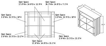 Contemporary Wood Bar Cabinet in Distressed Walnut A31788