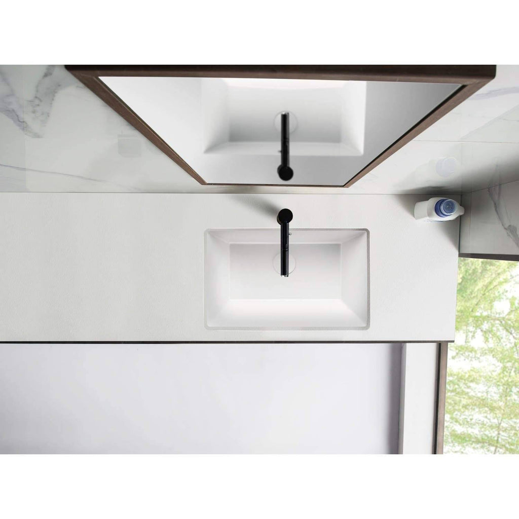 White Undermount Bathroom Sink X4046