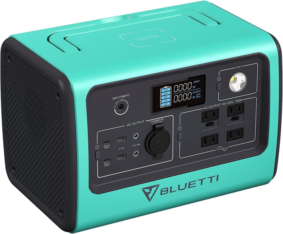 Portable Power Station 800W 716Wh LiFePo4 Battery Pack with 4 AC Outlets D61956