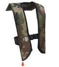 Inflatable Life Jacket Life Vest Green Camouflage Manual J17145