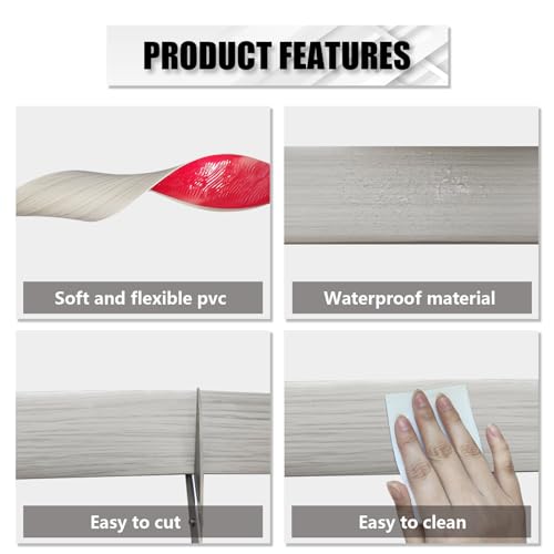 Brown Wood Grain Self Adhesive Vinyl Floor Transition Strip B25576