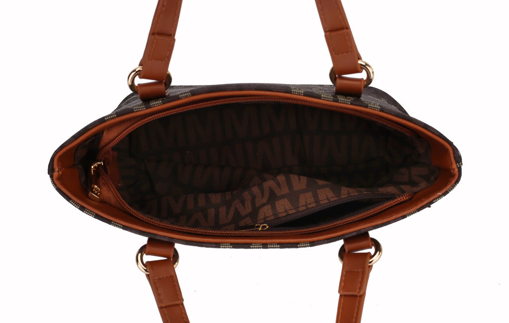 Women’s 3-Piece Mini Tote and Wallet Handbag Set, Black U799