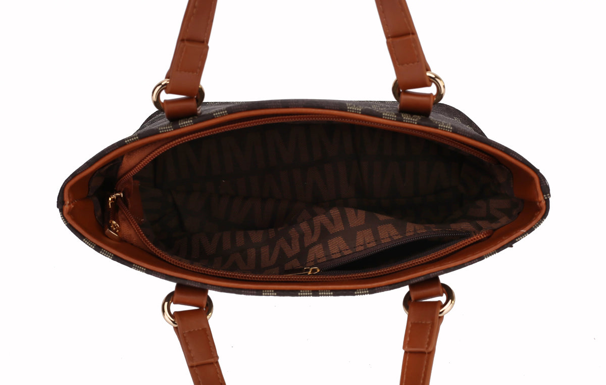 Women’s 3-Piece Mini Tote and Wallet Handbag Set, Black U799