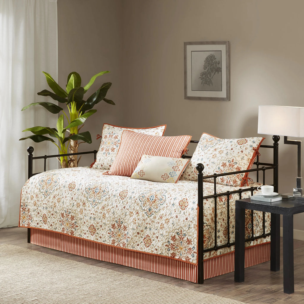 Ivory 6-Piece Reversible Daybed Cover Set N69258