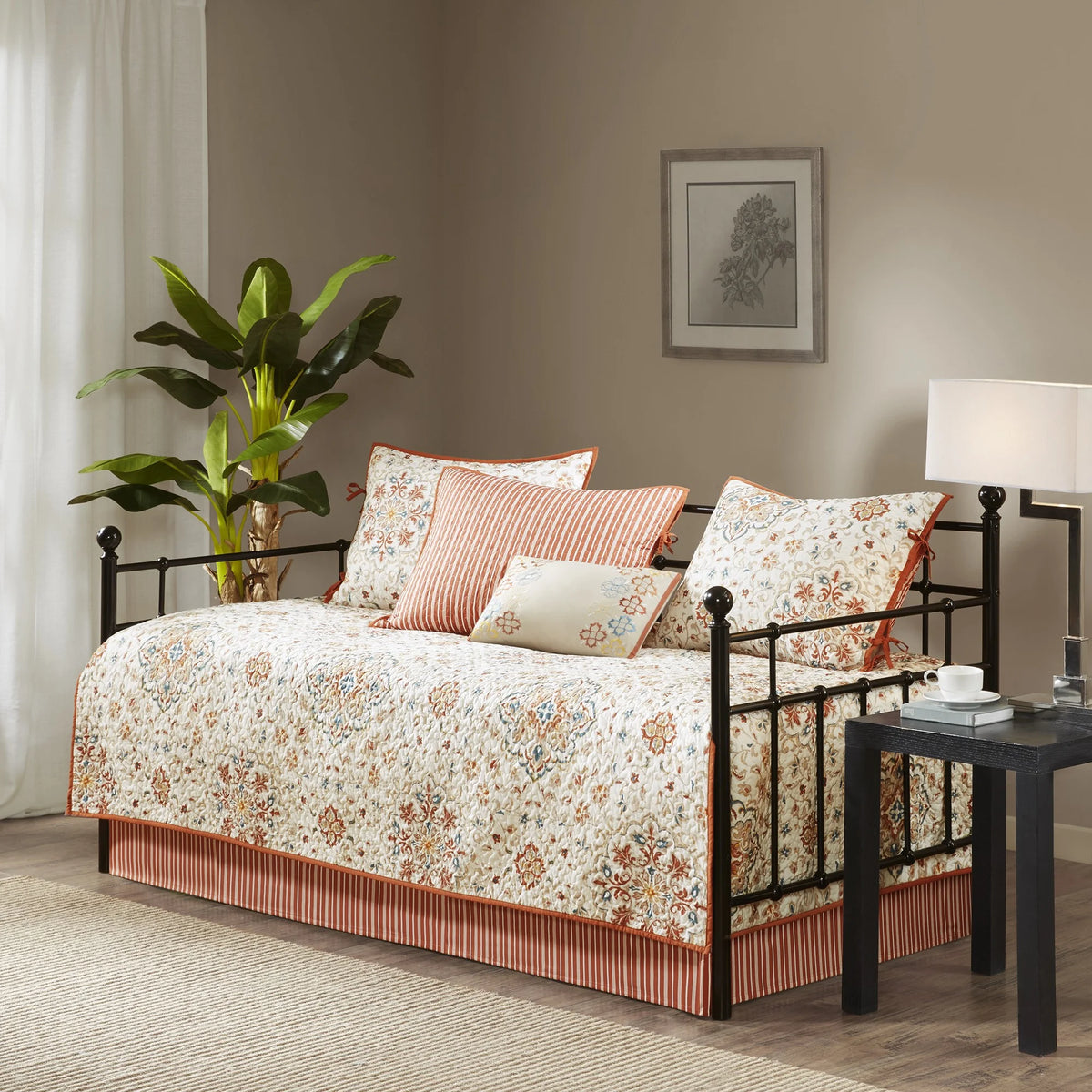 Ivory 6-Piece Reversible Daybed Cover Set N69258