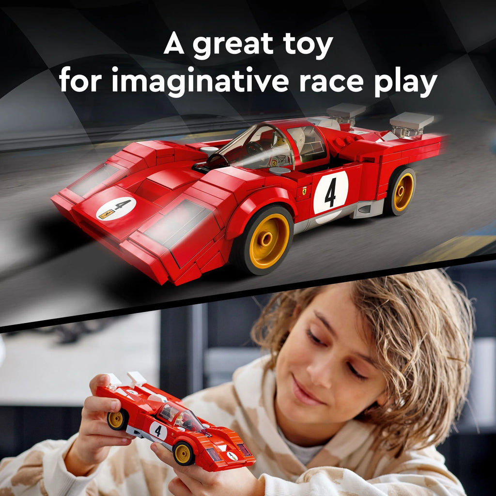 Red Race Car Building Set with Racing Driver Minifigure V503655
