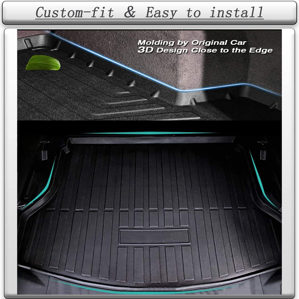 All-Weather Rear Trunk Tray Cargo Mat Protector V378