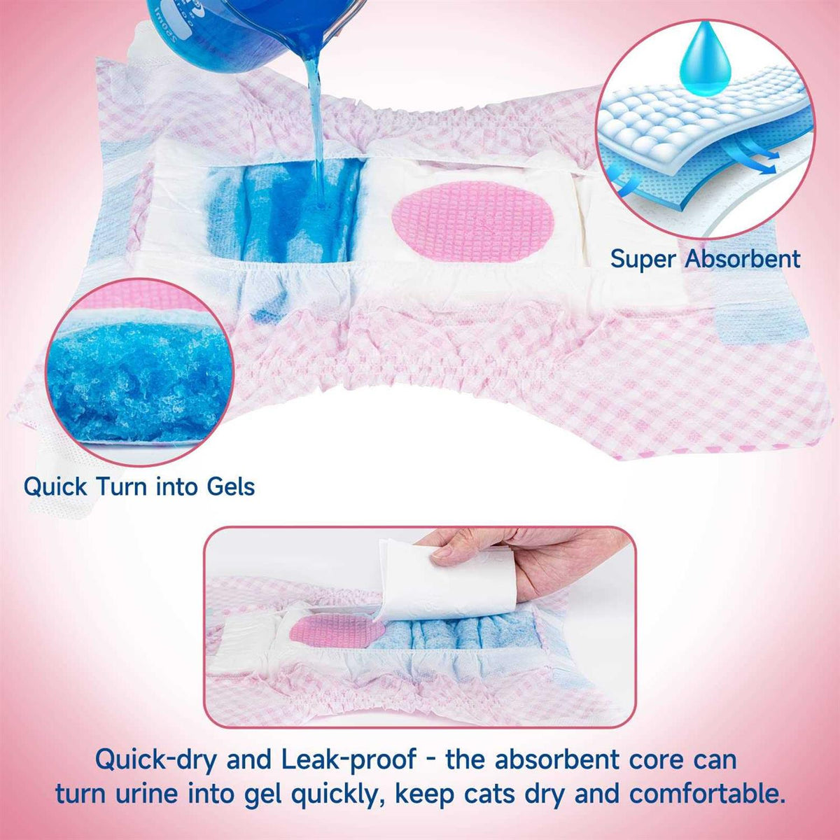 Soft Disposable Dog Diapers U854202