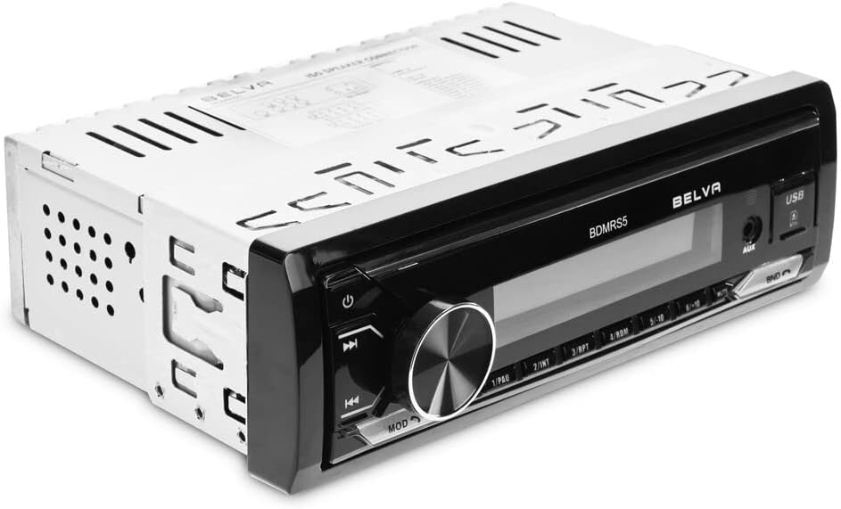 Single DIN Bluetooth Car Stereo Receiver with USB AUX Inputs L9283