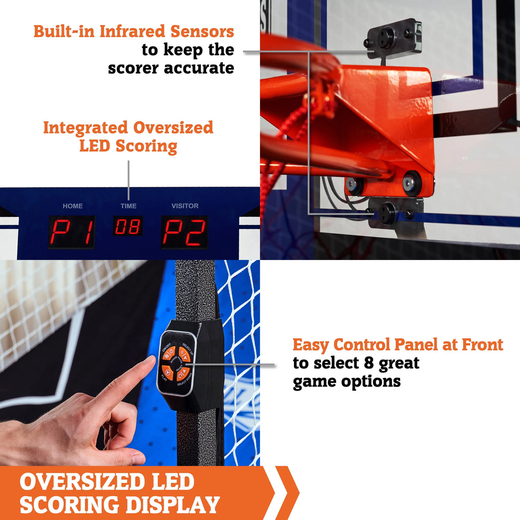 Indoor Steel Frame Arcade Basketball Game with LED Scorer H637900