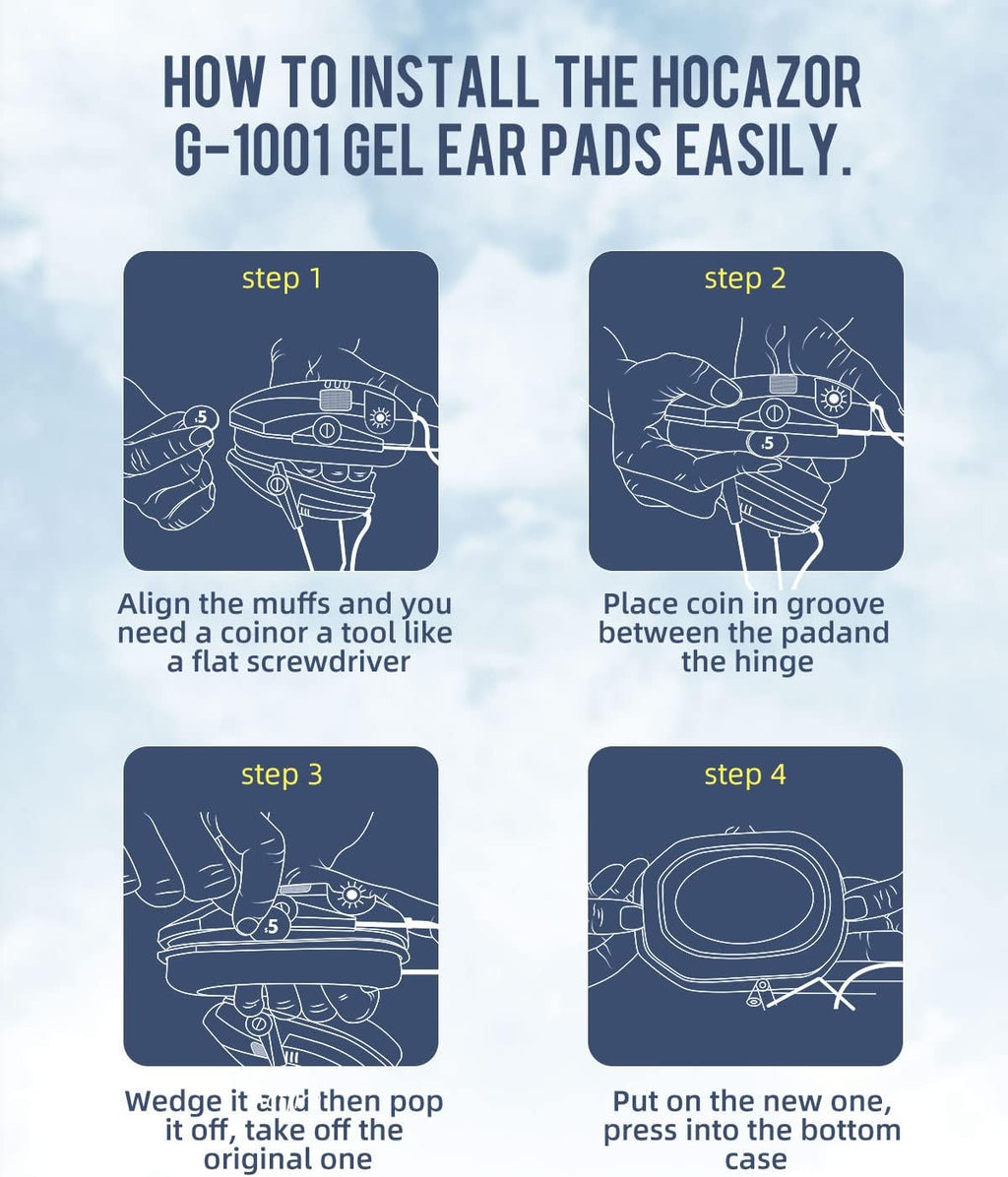 Replacement Gel Ear Pads Pack of 2 T67221