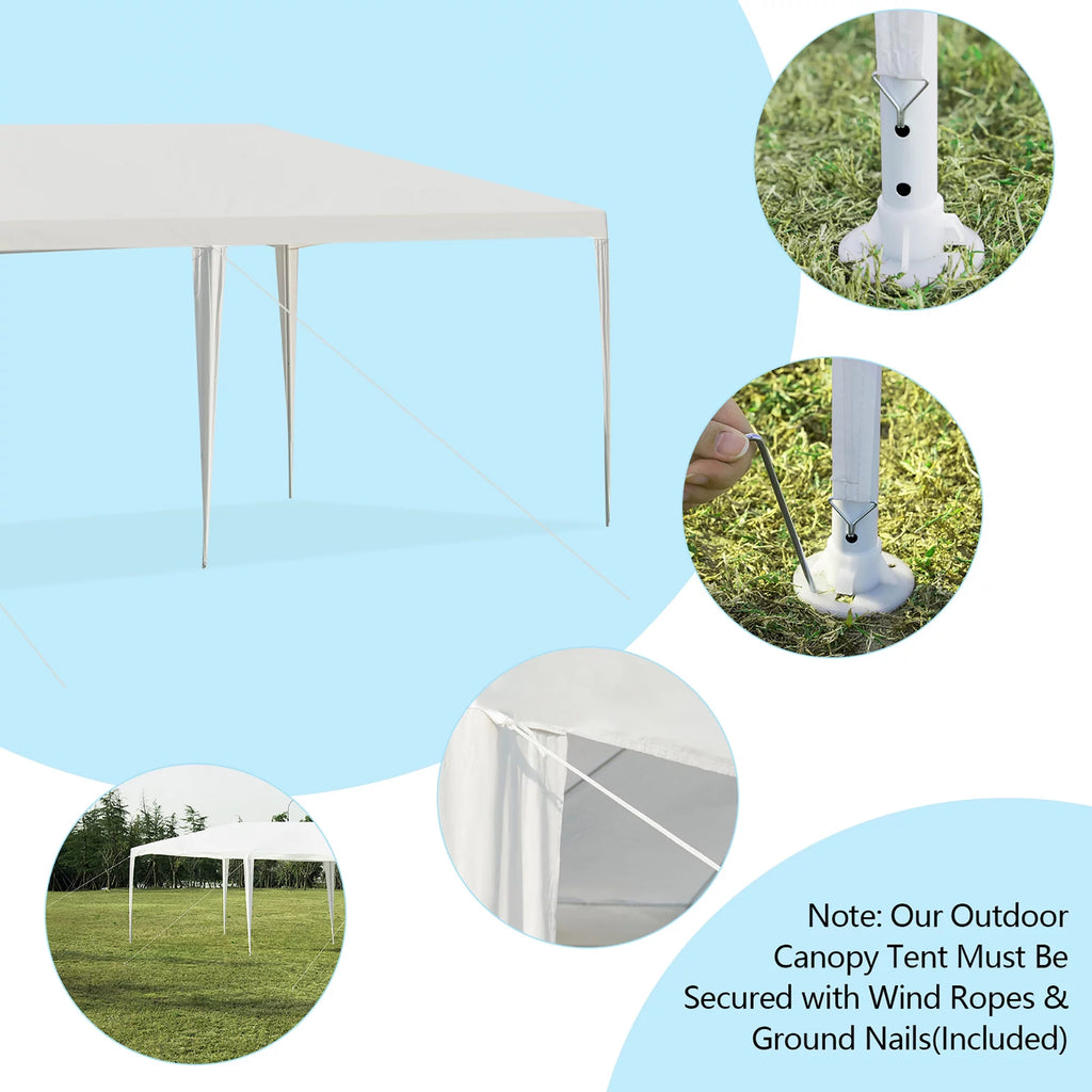 10'x20' Canopy Tent with 4 Sidewalls and Carry Bag J55527