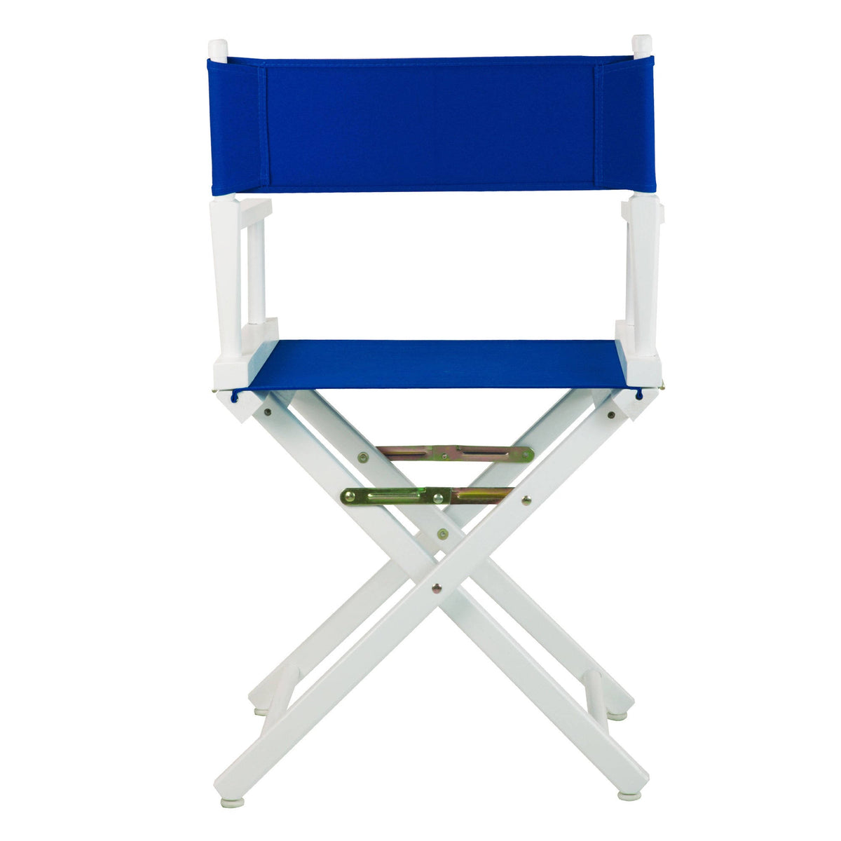 Director's Chair White Frame Gold Canvas Q18874