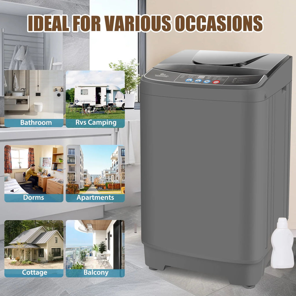 15.6lbs Fully Automatic Portable Washing Machine K79771