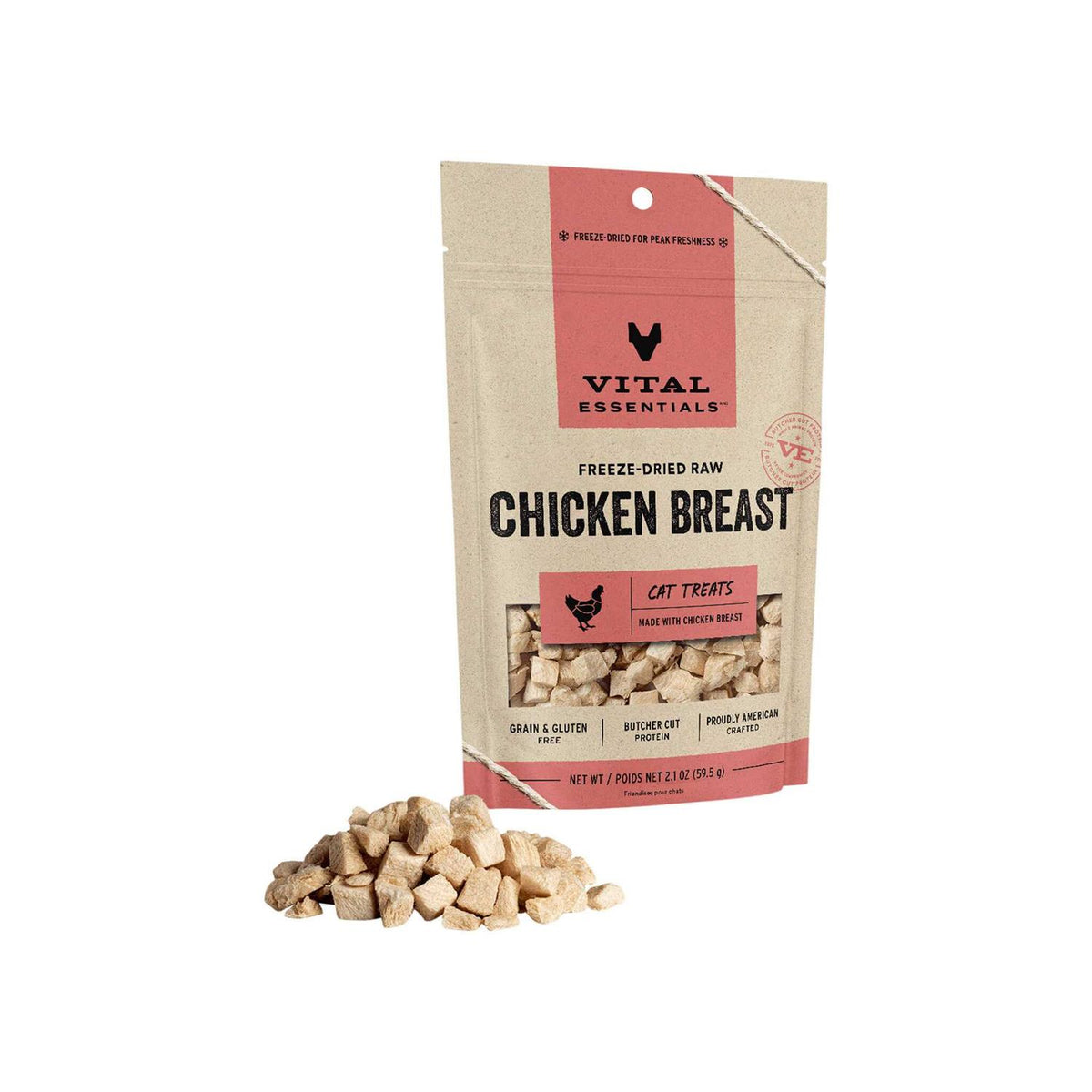 Freeze-Dried Chicken Breast Cat Treats 2.1 oz C5743