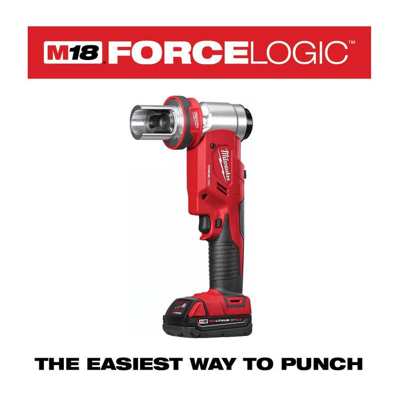 18V Cordless 6 Ton Knockout Tool Kit with Battery V527