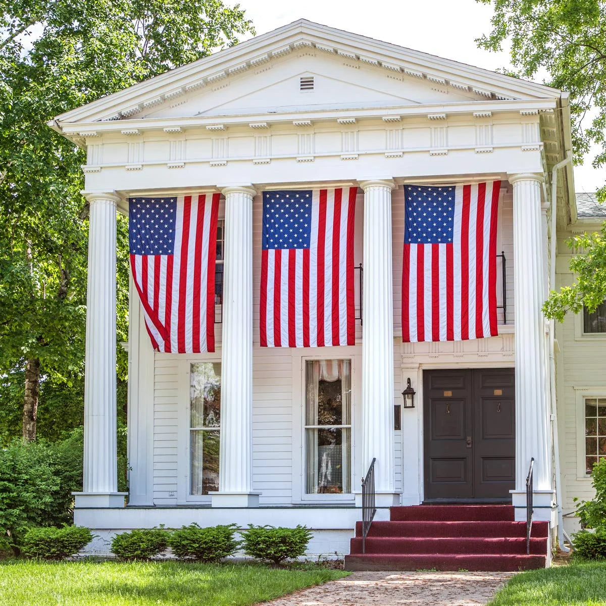 10x15 FT Nylon American Flag with Embroidered Stars R702268
