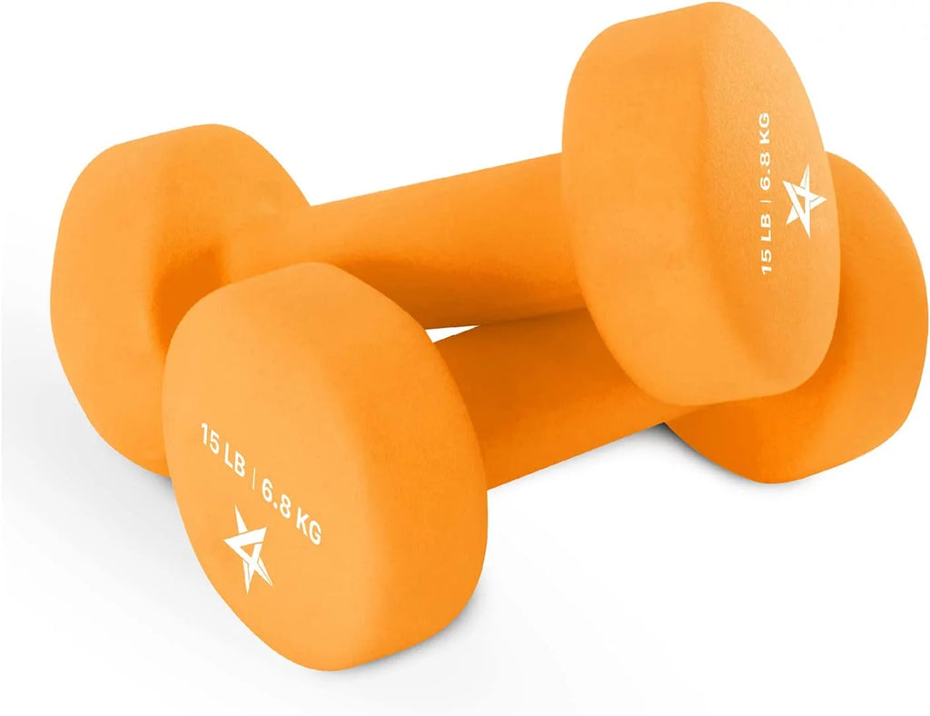 3 lbs Neoprene Dumbbells with Non Slip Grip, Light Green, Pair K7839