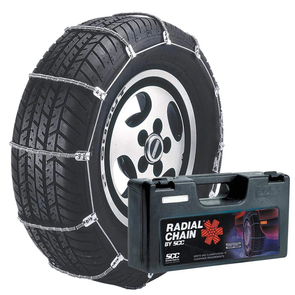 Car Snow Tire Radial Traction Grip Cable Chain, Pair K103157