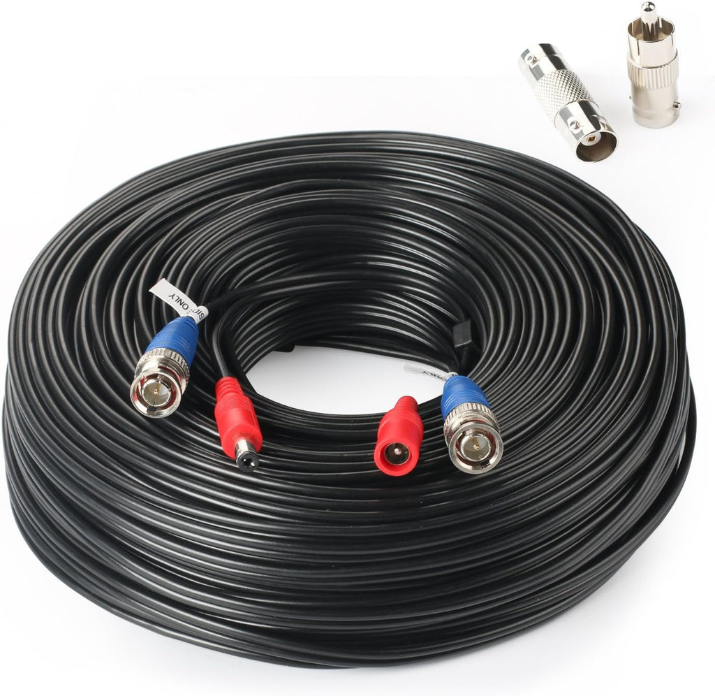 200Feet BNC Video Power Cable with Connectors C1461