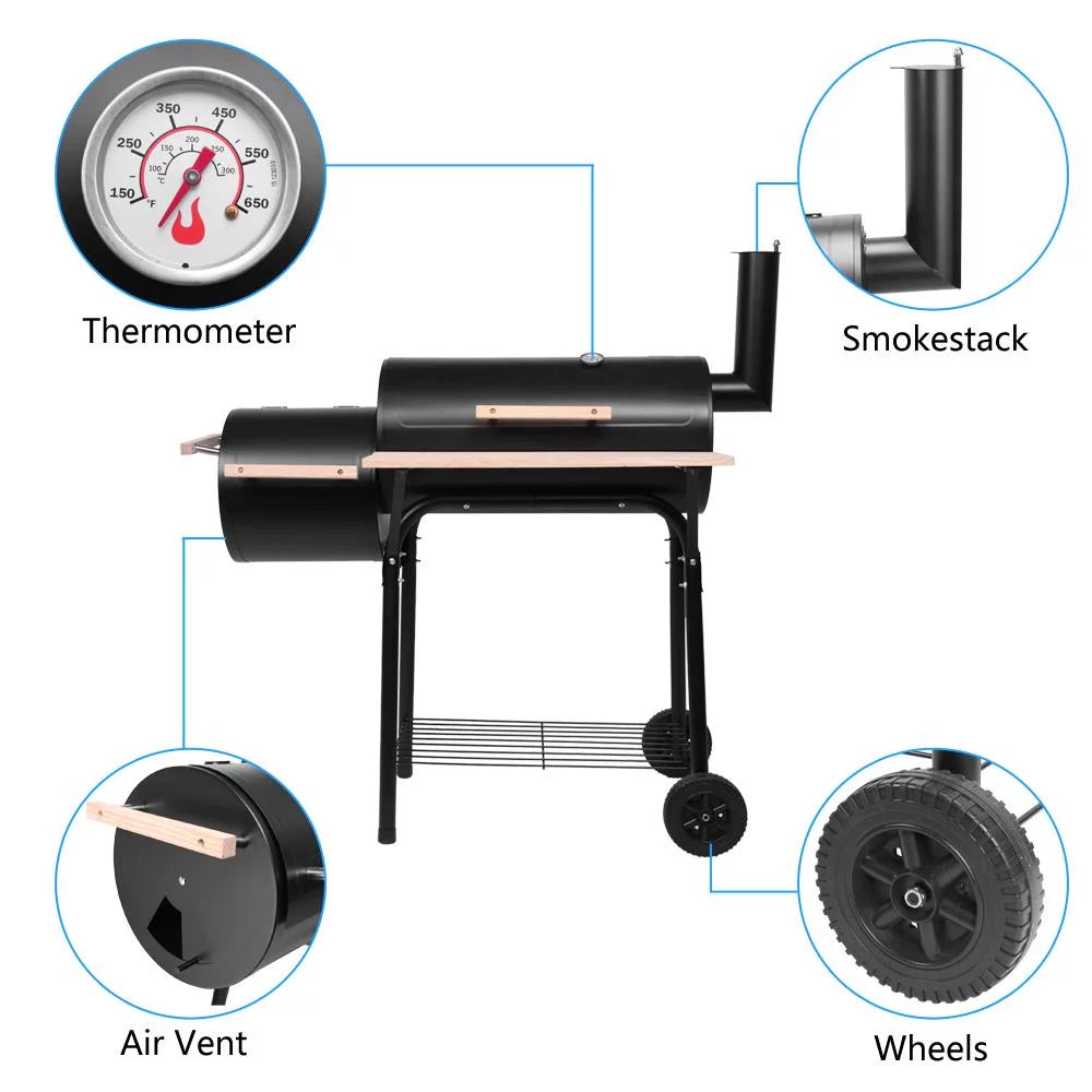 Charcoal BBQ Grill Black N28556