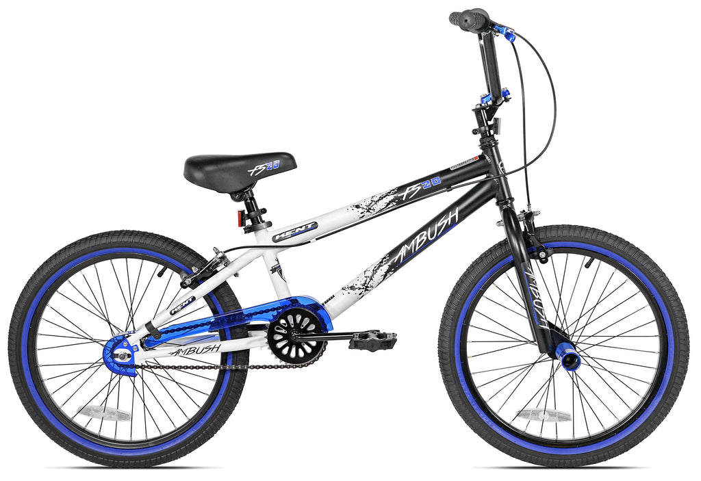 20 Boy's BMX Child Bike Black/Blue D289081