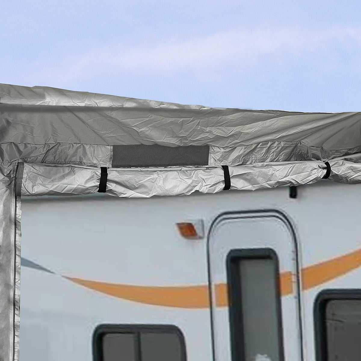 4-Layer 5th Wheel RV Travel Trailer Cover 26'-29'L with Zipper Access C1981