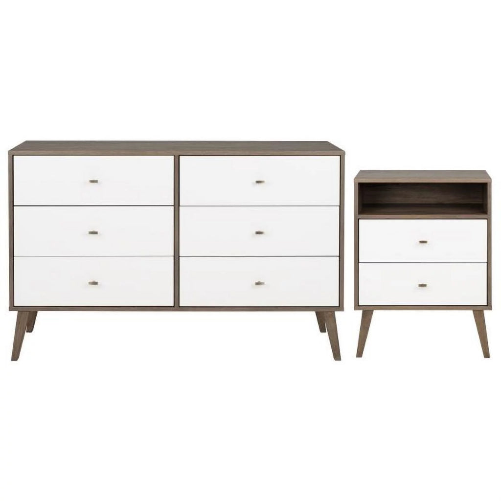 2-Drawer Nightstand & 6-Drawer Dresser Set V94596