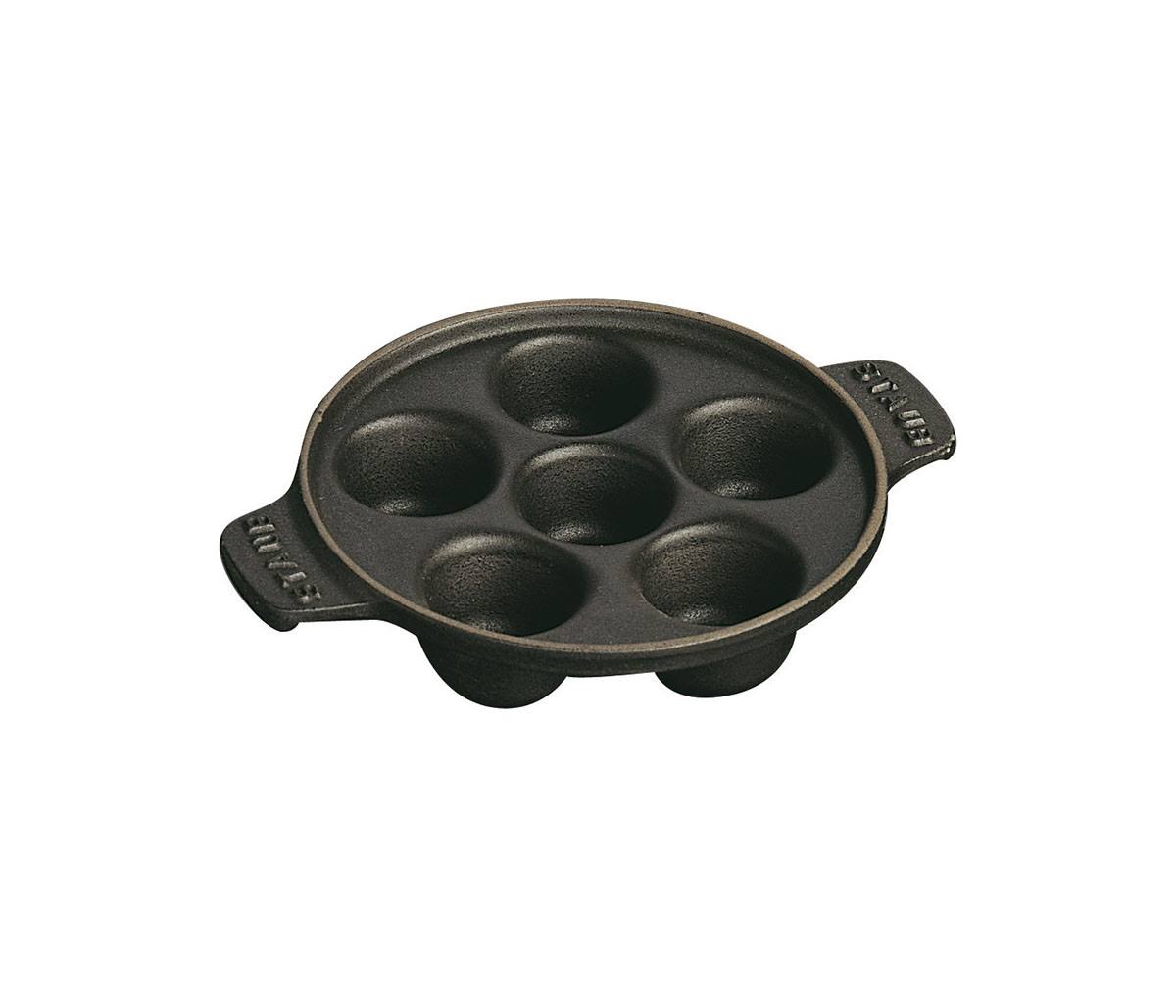 Cast Iron Escargot Dish with 6 Holes L482