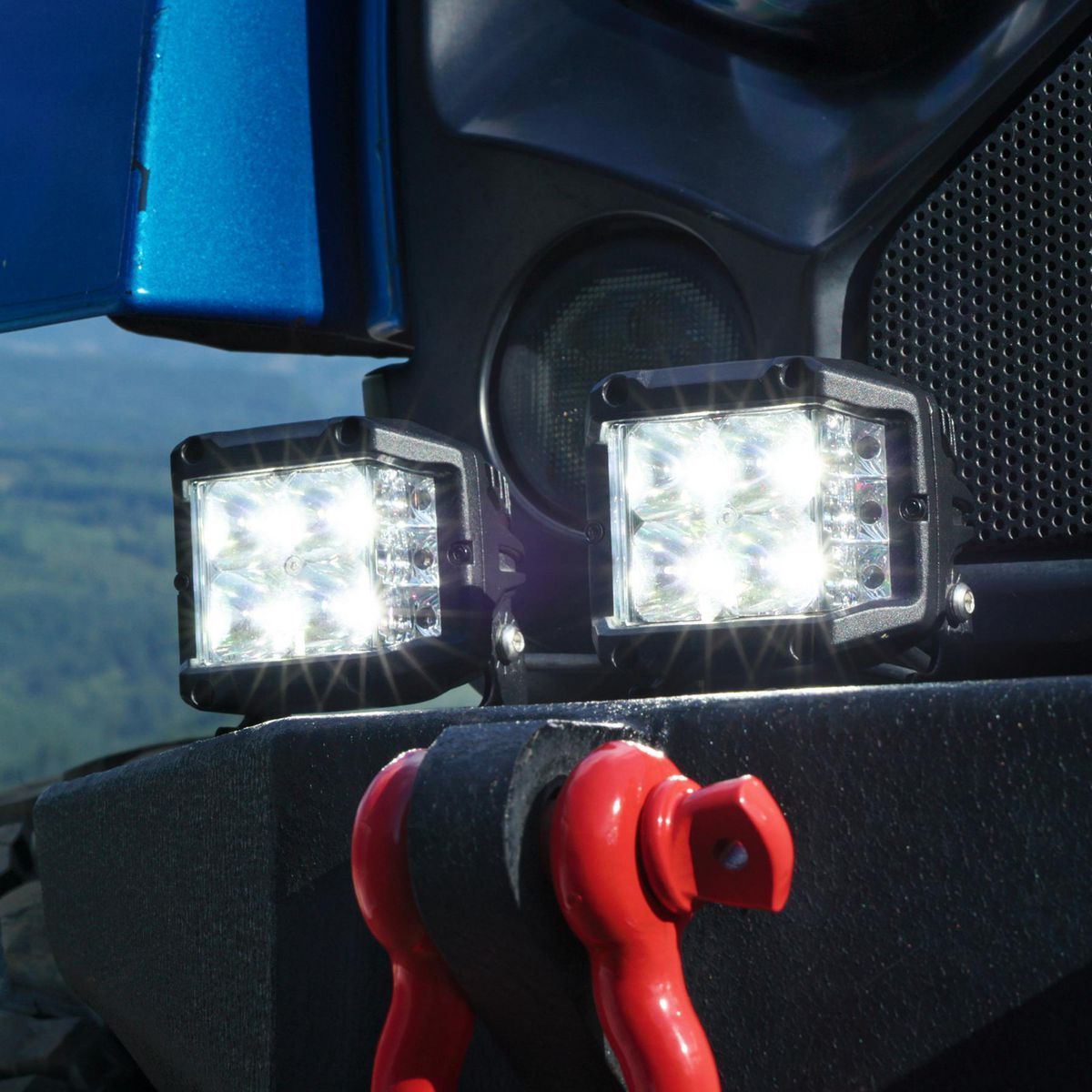 3 in. LED Spot with Sidelight, Pair J805