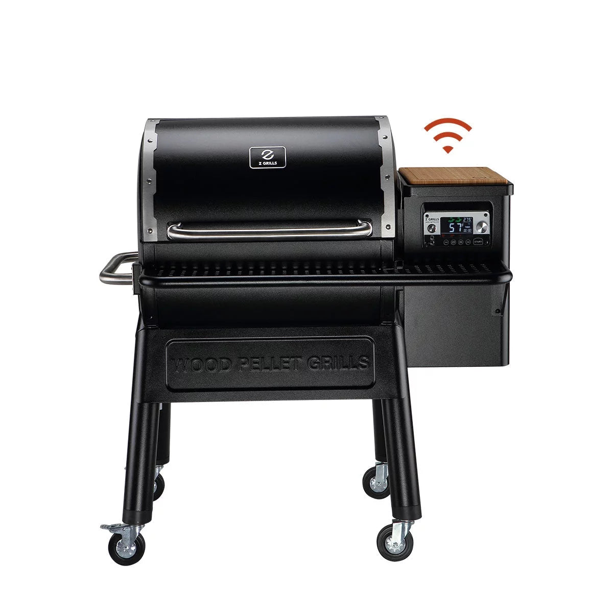 Pellet Grill & Smoker with Foldable Front Shelf, Ash Cleanout System, Rain Cover, 1056 sq.in Cooking Area L478999