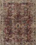 Red Beige 7'10 x 10' Rug O681