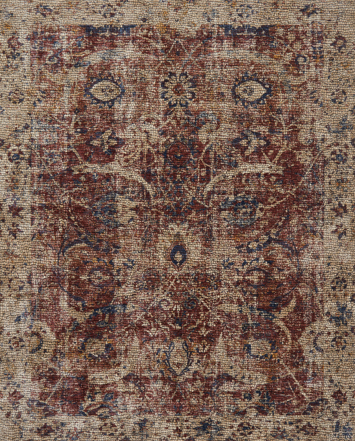 Red Beige 7'10 x 10' Rug O681