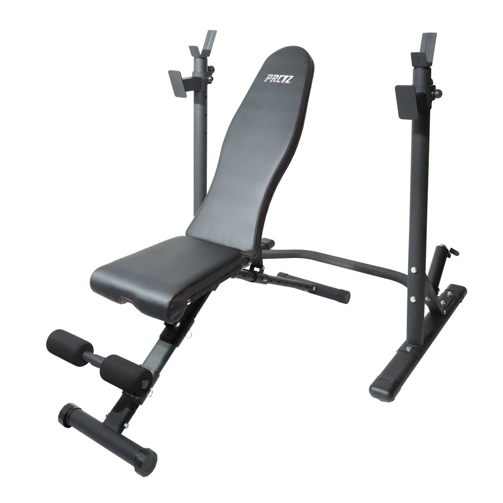 Two-Piece Olympic Weight Bench with Squat Rack R341