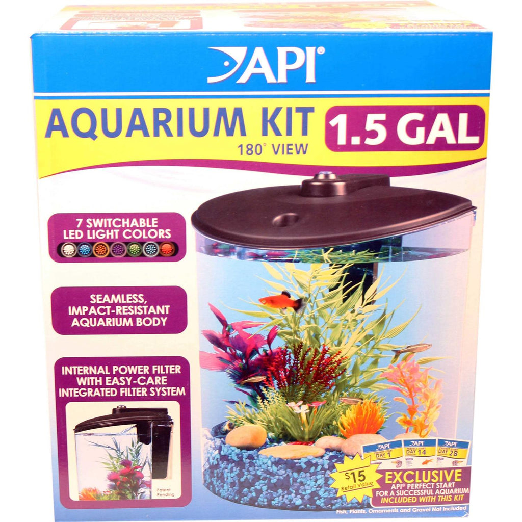 1.5-Gallon Fish Tank with LED Lighting and Power Filter G556