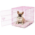 Pink Compact Single Door Metal Dog Crate Q3242