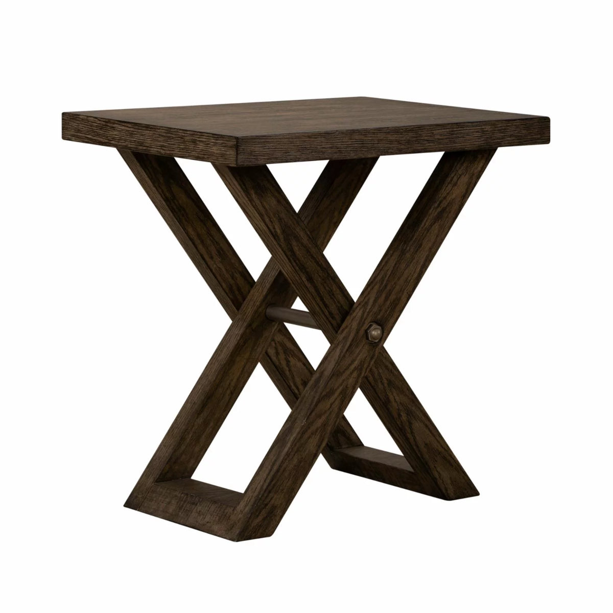 Russet Brown Chairside Table A55010