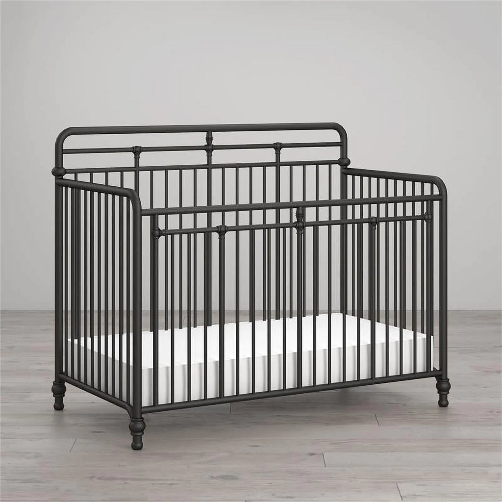 Black Metal 3 in 1 Convertible Crib M395