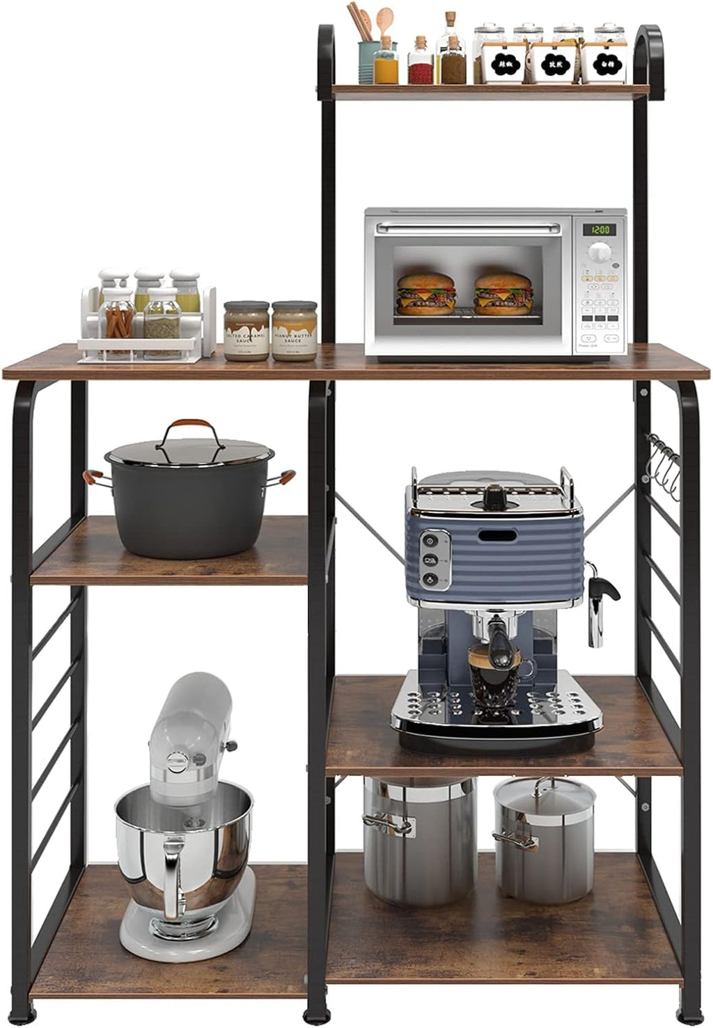 Black Kitchen Storage Cart I895689