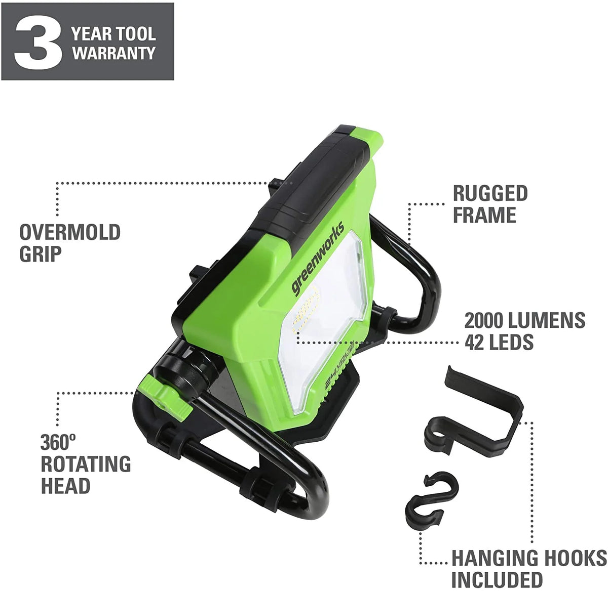 24V 2000 Lumen LED Work Light E820