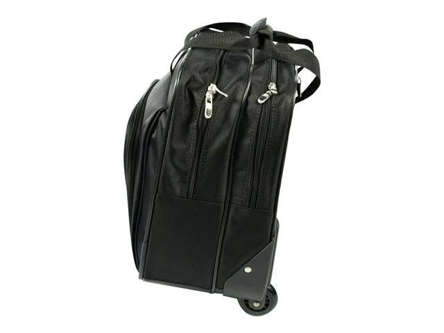 Black Nylon Rolling Laptop Case F762816