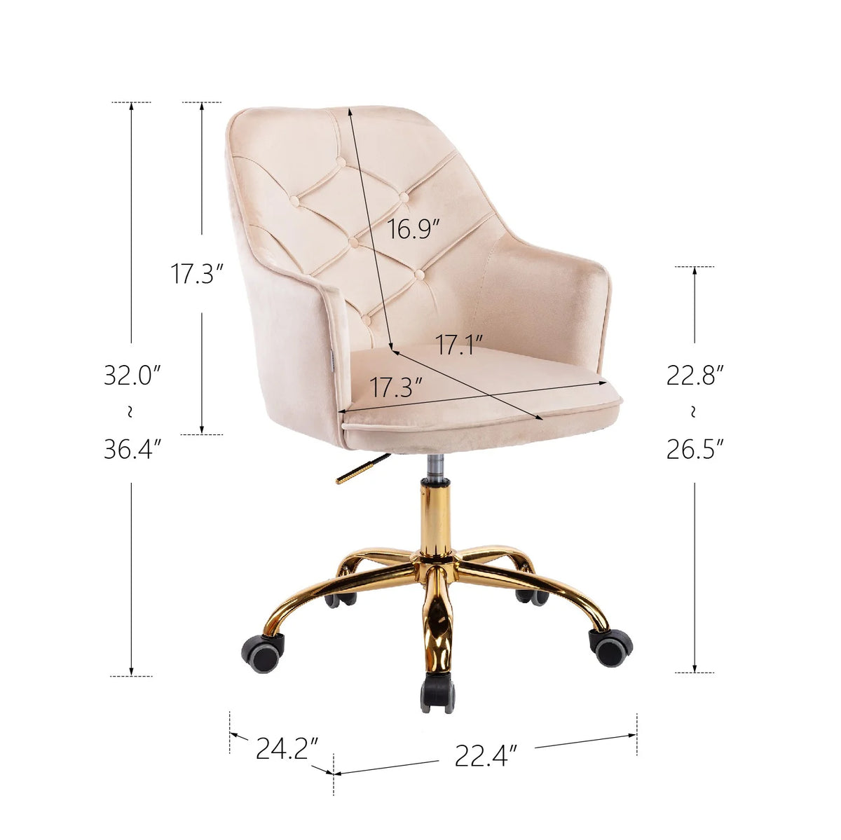 Velvet Swivel Armchair M382053