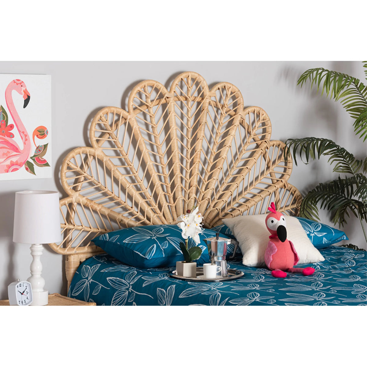 Queen Size Rattan Headboard J457