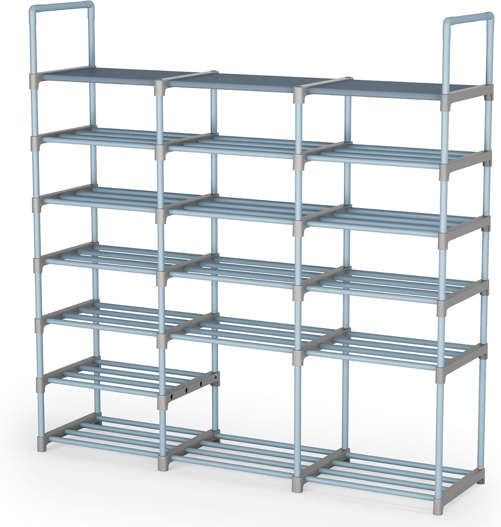 7 Tiers 3 Rows Metal Shoe Rack P377781