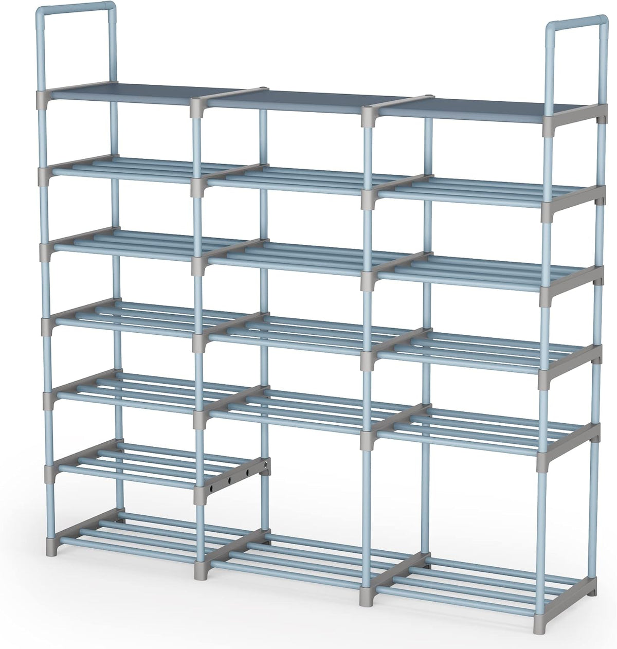 7 Tiers 3 Rows Metal Shoe Rack P377781