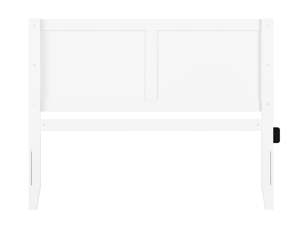 White Solid Wood Queen Headboard F6147
